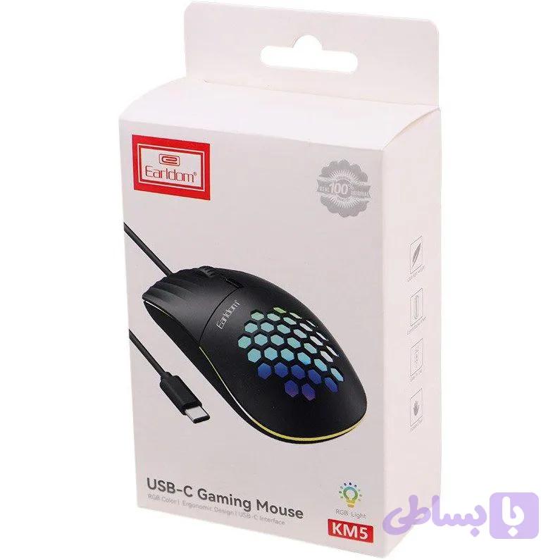 ماوس ارلدام مدل ET-KM5 Type-C