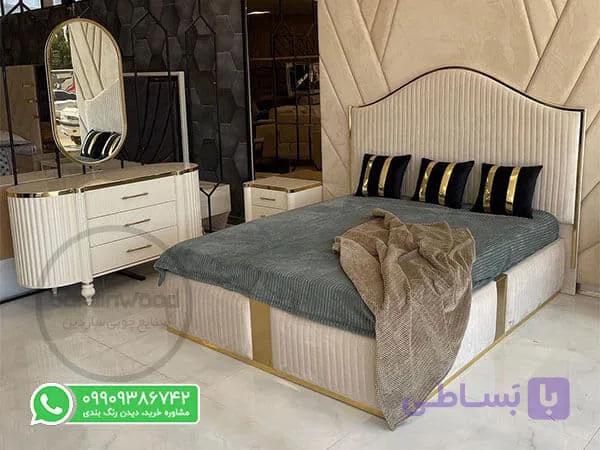 سرویس خواب عروس کرم طلایی هلیا — تصویر 1