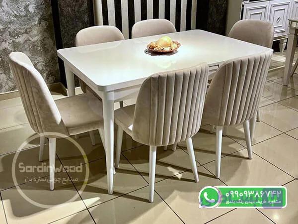 میز ناهار خوری چوبی مدل مرلین — تصویر 1