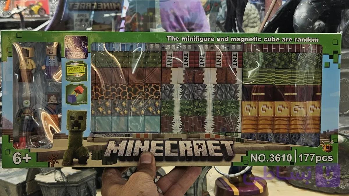 پک بلوک مگنتی ماینکرفت همراه مینی‌فیگور ۱۷۷ قطعه مدل Minecraft 3610