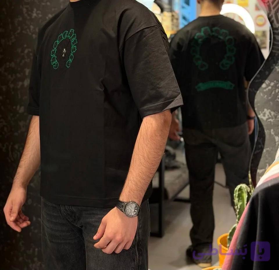 تیشرت مردانه گل دوزی Chrome hearts🇨🇳