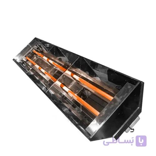 هیتر تابشی صنعتی دو المنت 2 متری — تصویر 1