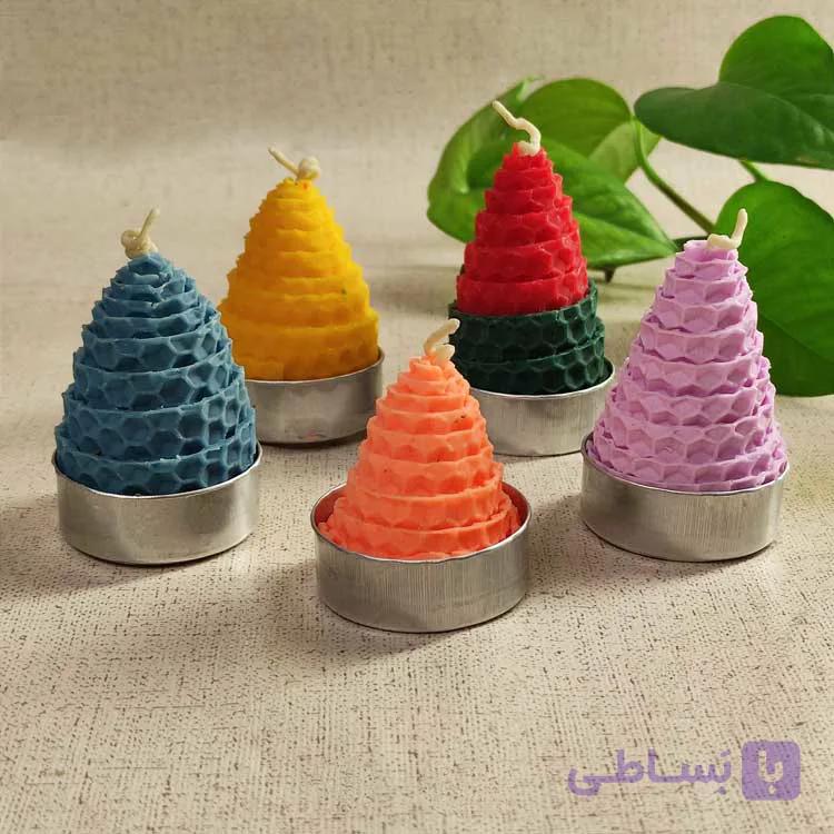 شمع مومی کاپ دار مخروطی سارموم