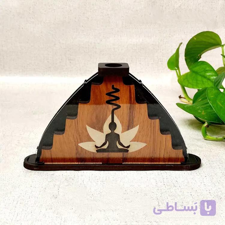 جاعودی آبشاری، طرح یوگا جنس چوب و پلکسی گلس