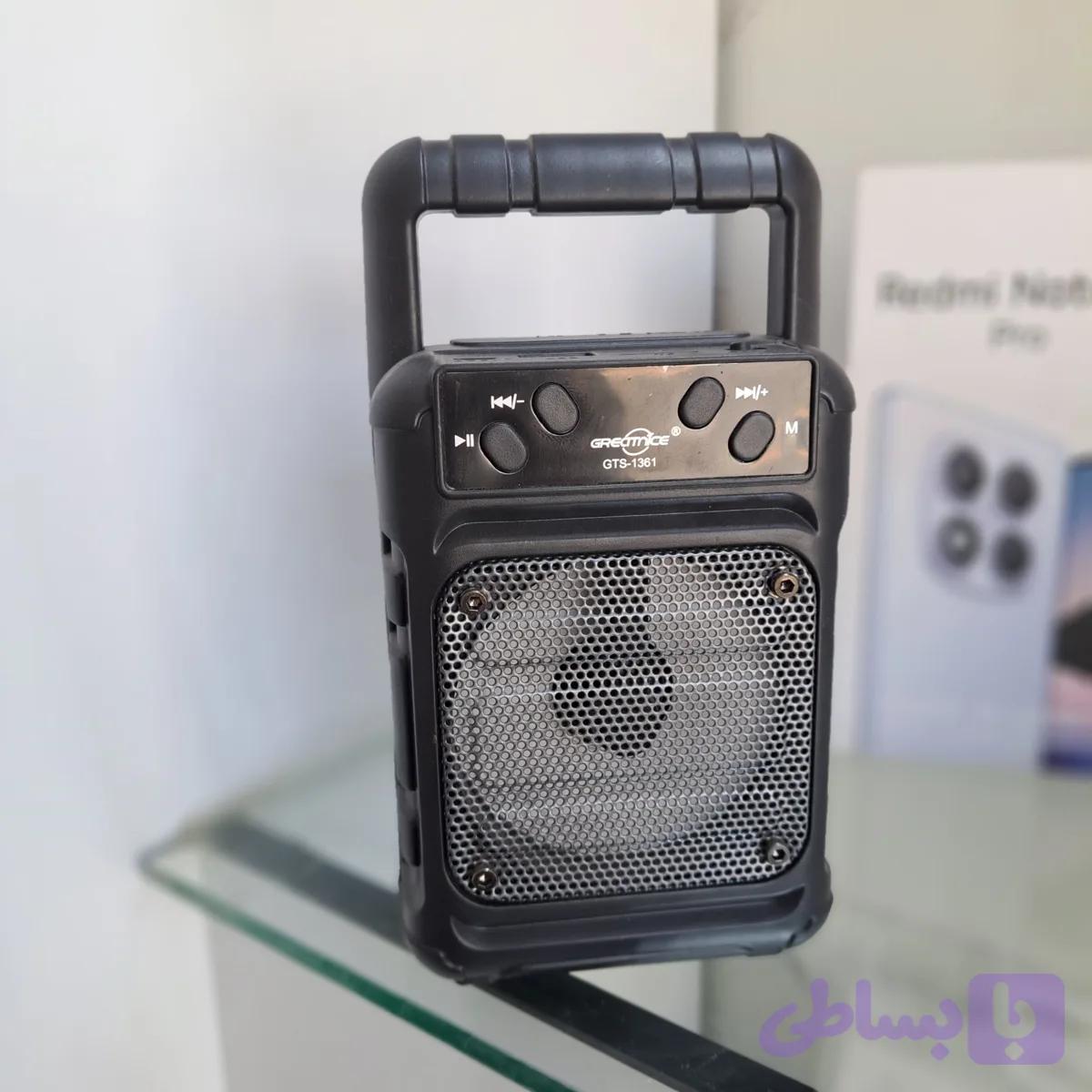 اسپیکر بلوتوثی قابل GRECIYTNICE مدلGTS-1361 — تصویر 1