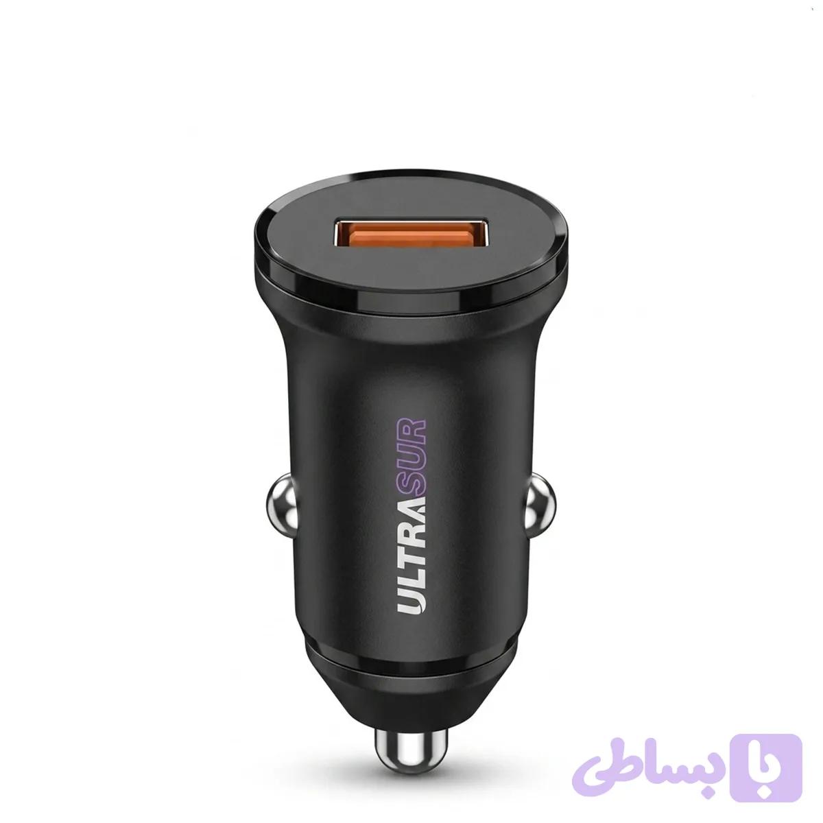 شارژر فندکی ULTRASUR U-B6 | فست شارژ QC3.0 — تصویر 1