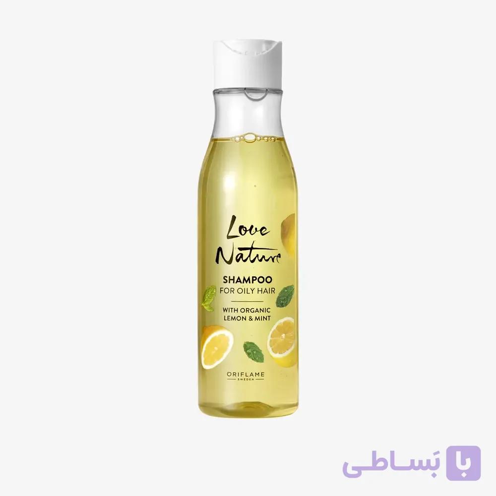 شامپو لیمو و نعنا برای موهای چرب لاونیچر (41354)Shampoo For Oily Hair with Organic Lemon & Mint — تصویر 1