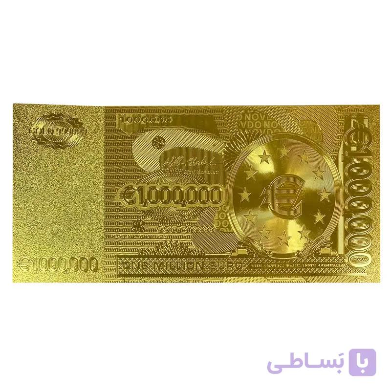 اسکناس طلایی ۱ میلیون یورو روکش آبکاری طلا — تصویر 1