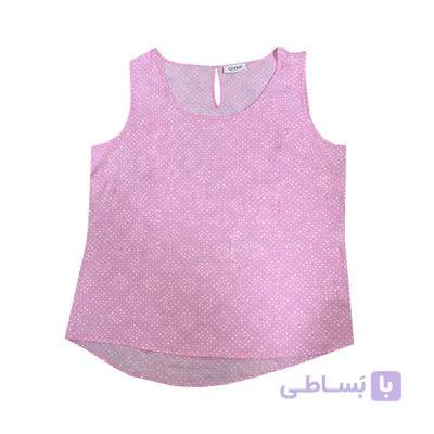 تاپ حلقه‌ای زنانه برند gina صورتی گلدار