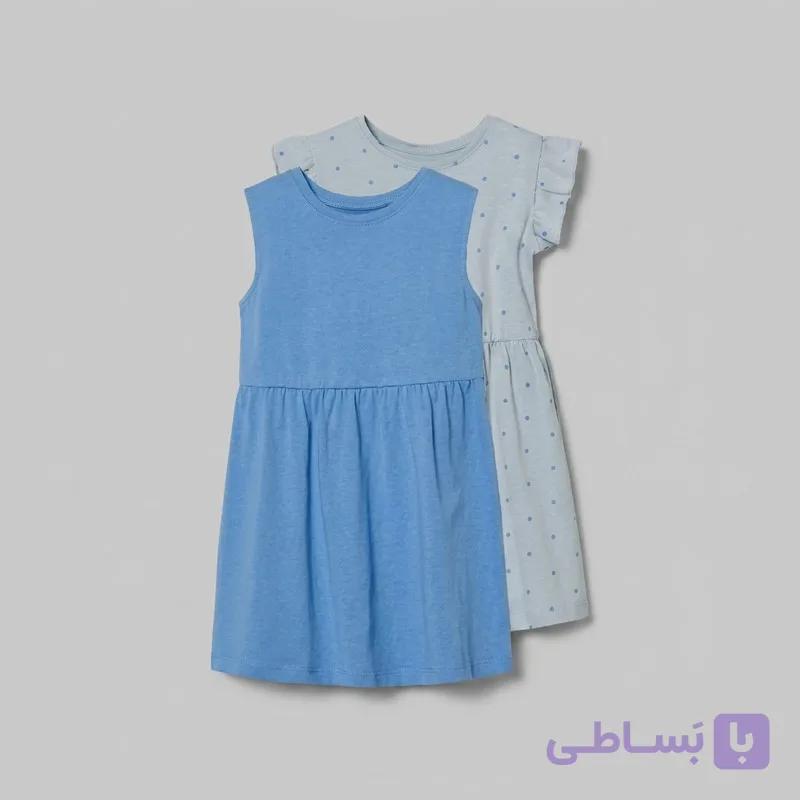 پیراهن دخترانه برند لوپیلو lupilu رنگ آبی