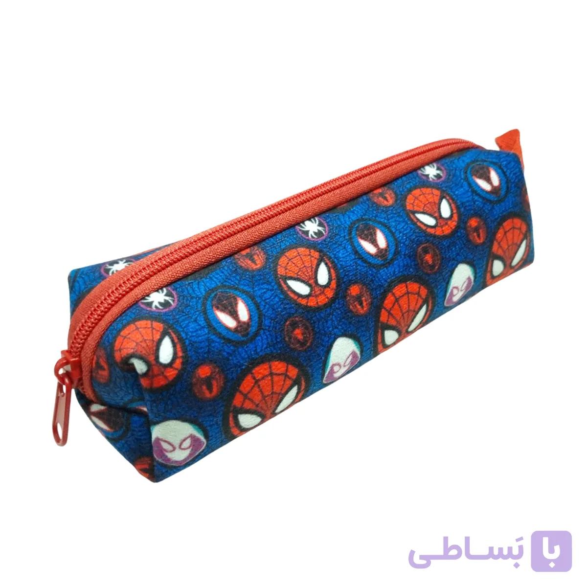 جامدادی تک‌زیپ مخمل ساسویه مدل مردعنکبوتی (کد 3121) — تصویر 1