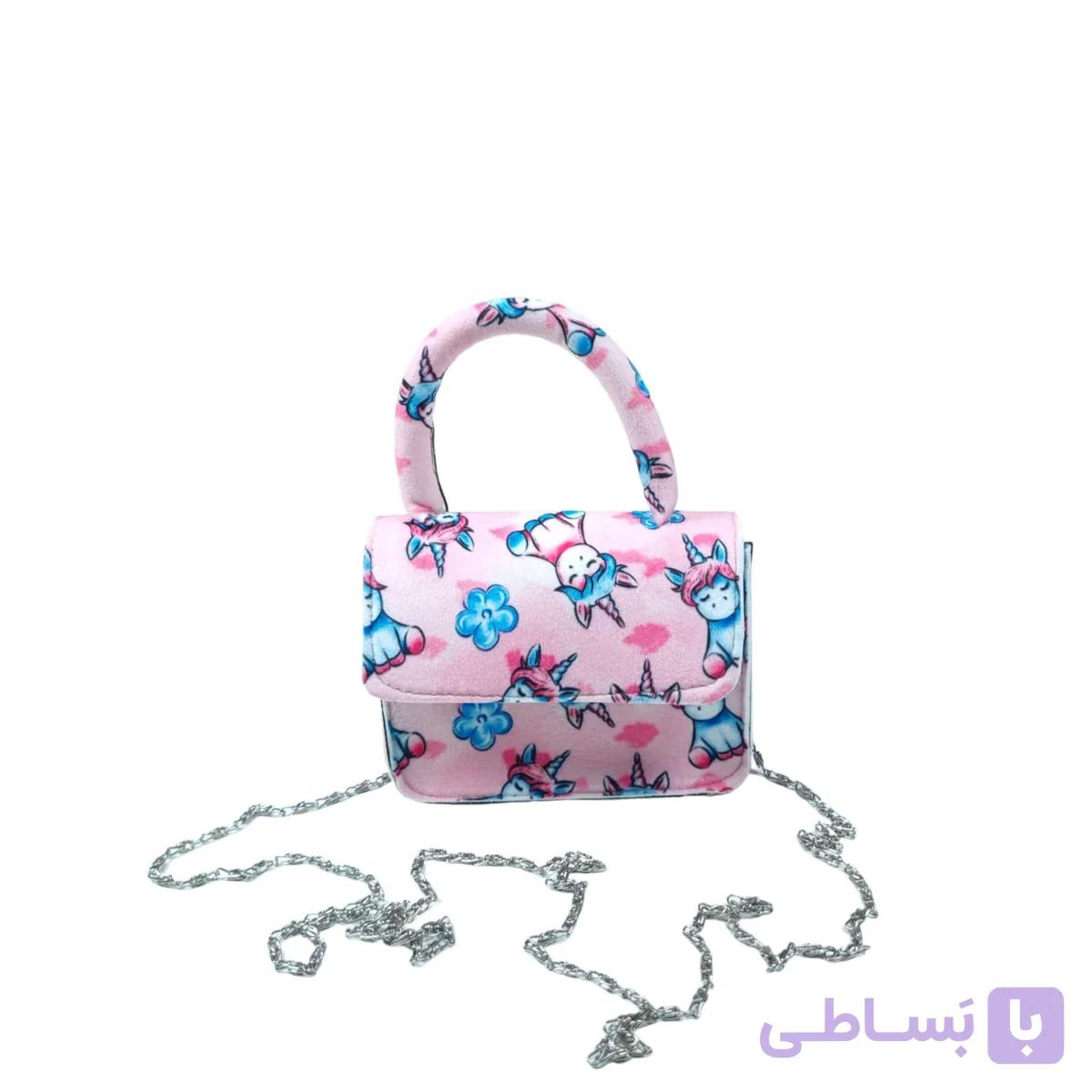 کیف دوشی-زنجیری مخمل ساسویه مدل تینا (کد 572) — تصویر 1