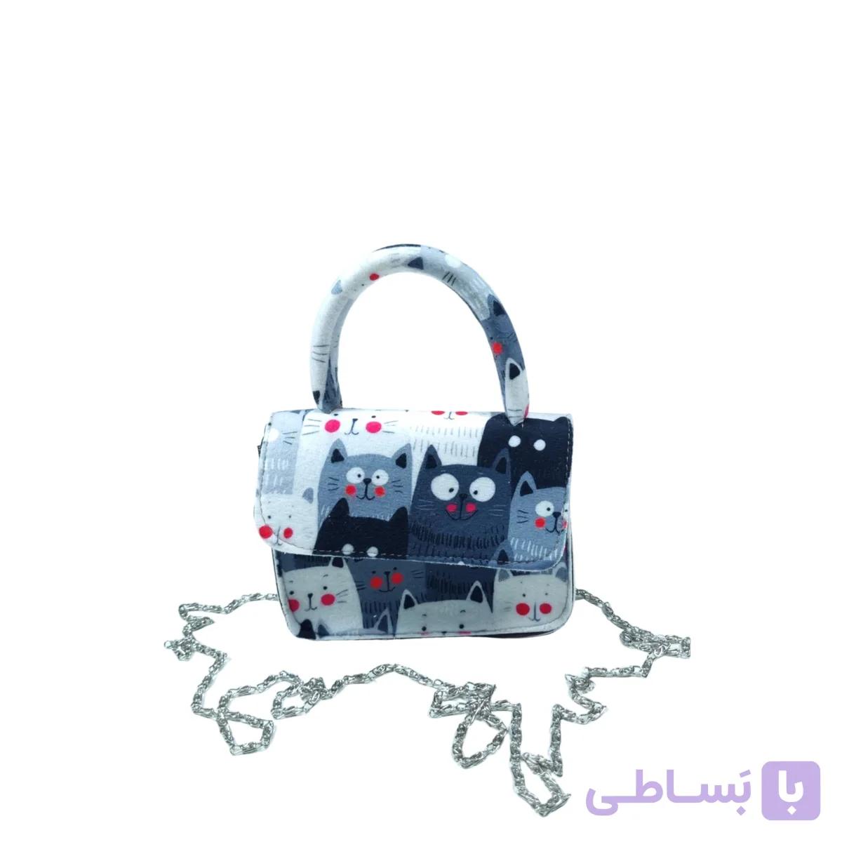 کیف دوشی-زنجیری مخمل ساسویه مدل تینا (کد 575) — تصویر 1