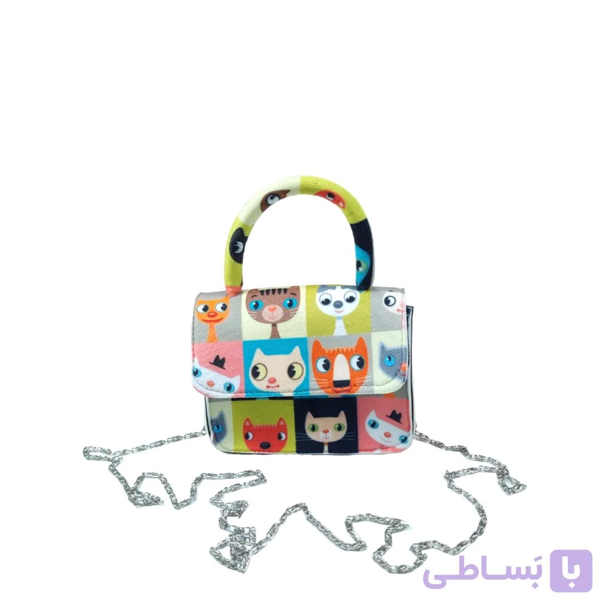 کیف دوشی-زنجیری مخمل ساسویه مدل تینا (کد 574) — تصویر 1