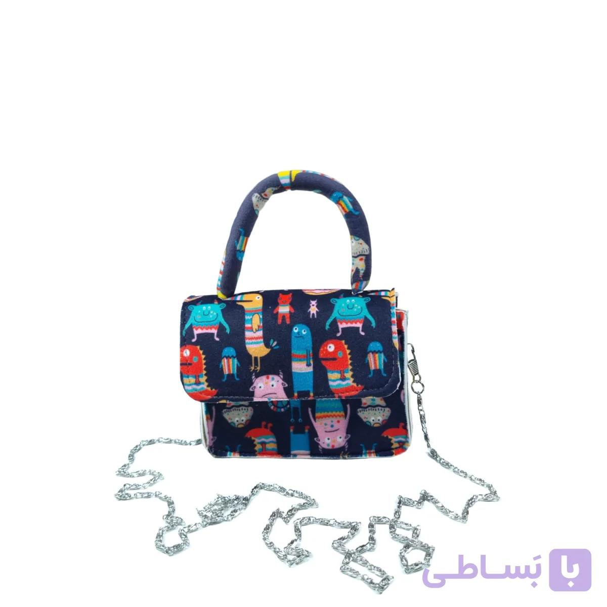 کیف دوشی-زنجیری مخمل ساسویه مدل تینا (کد 577) — تصویر 1