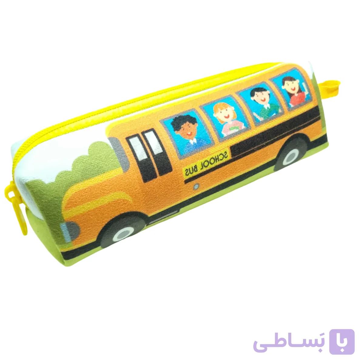 جامدادی تک‌زیپ مخمل ساسویه مدل سرویس مدرسه (کد 3127) — تصویر 1