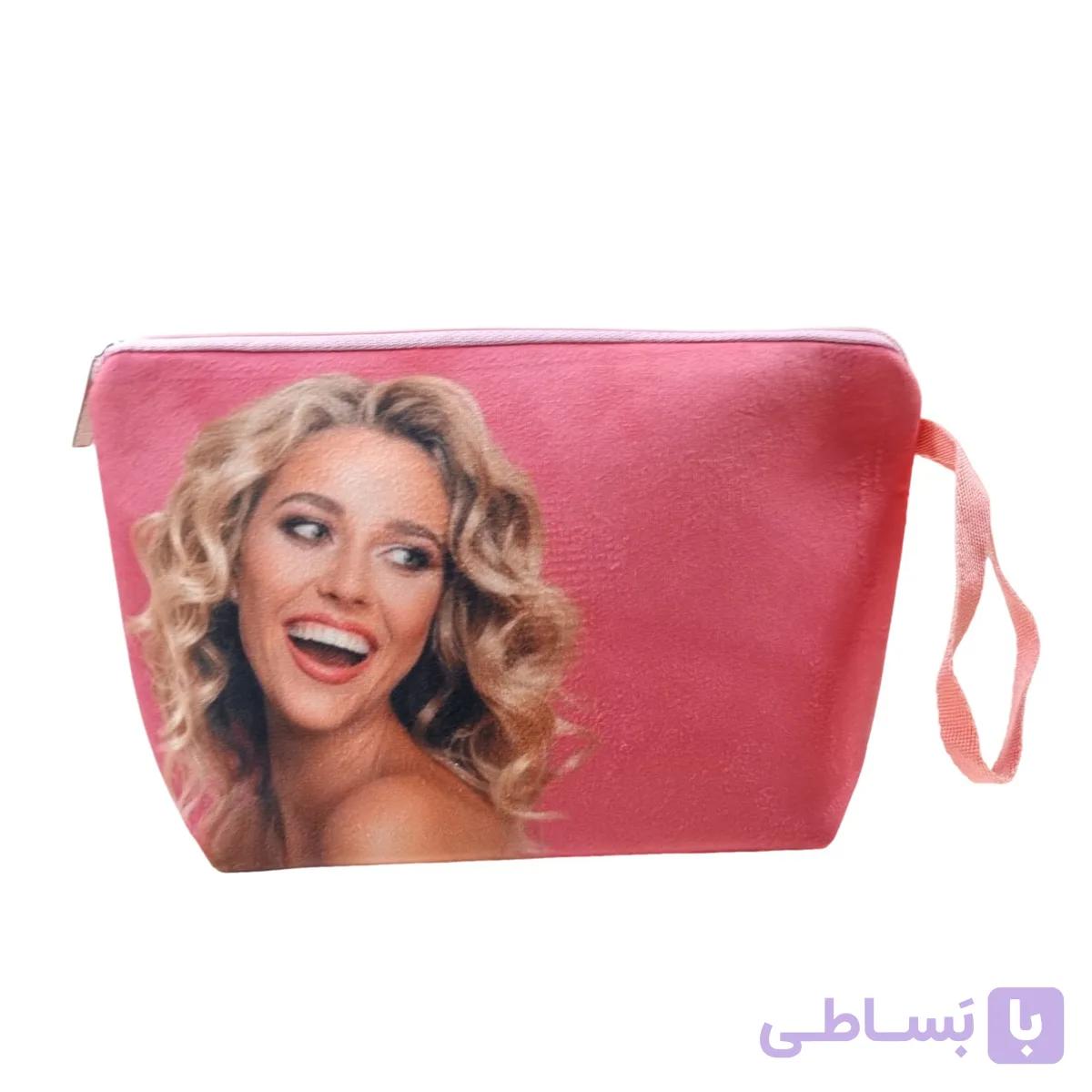 کیف لوازم آرایشی قایقی فوم‌دار مخمل ساسویه (کد 1335) — تصویر 1