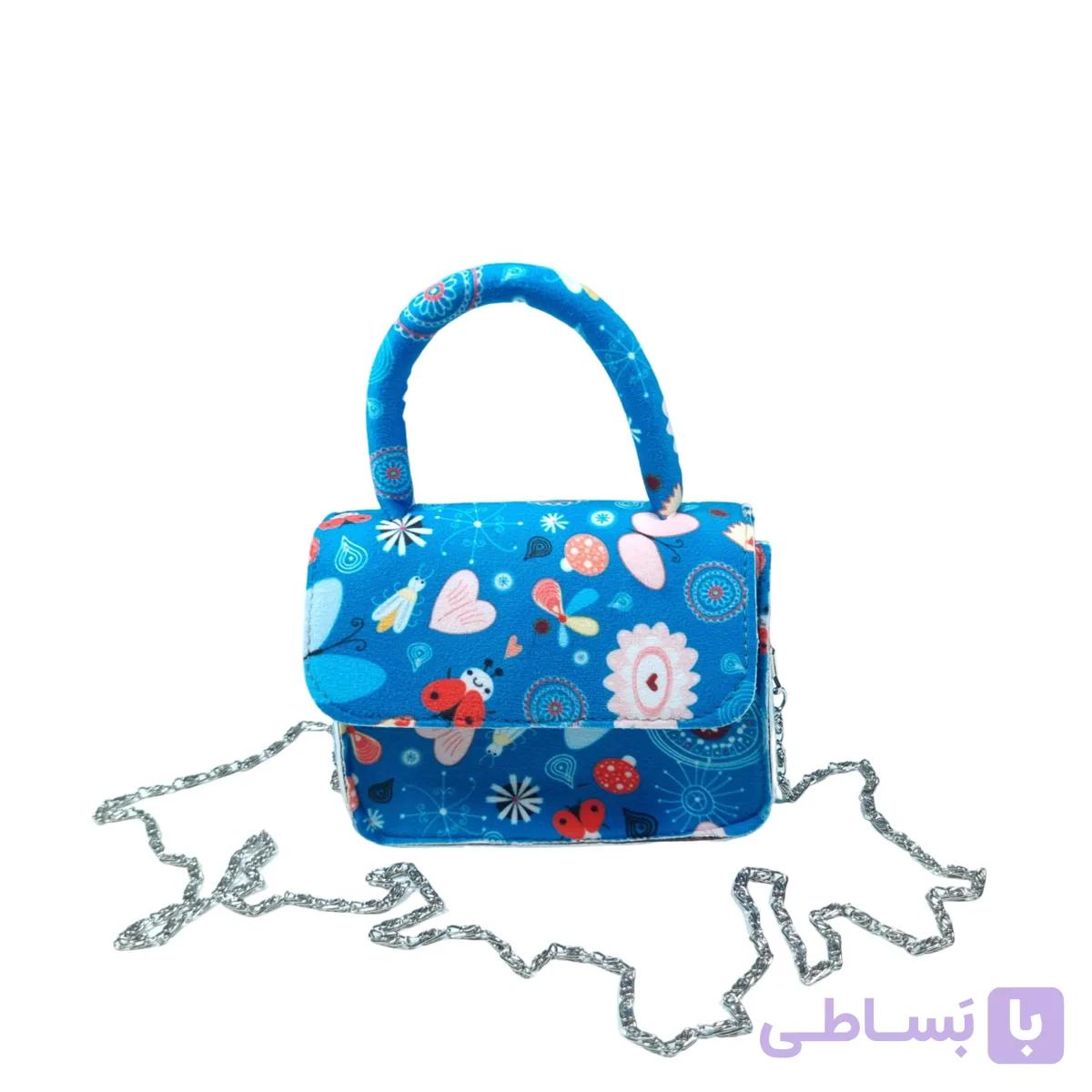 کیف دوشی-زنجیری مخمل ساسویه مدل تینا (کد 582) — تصویر 1