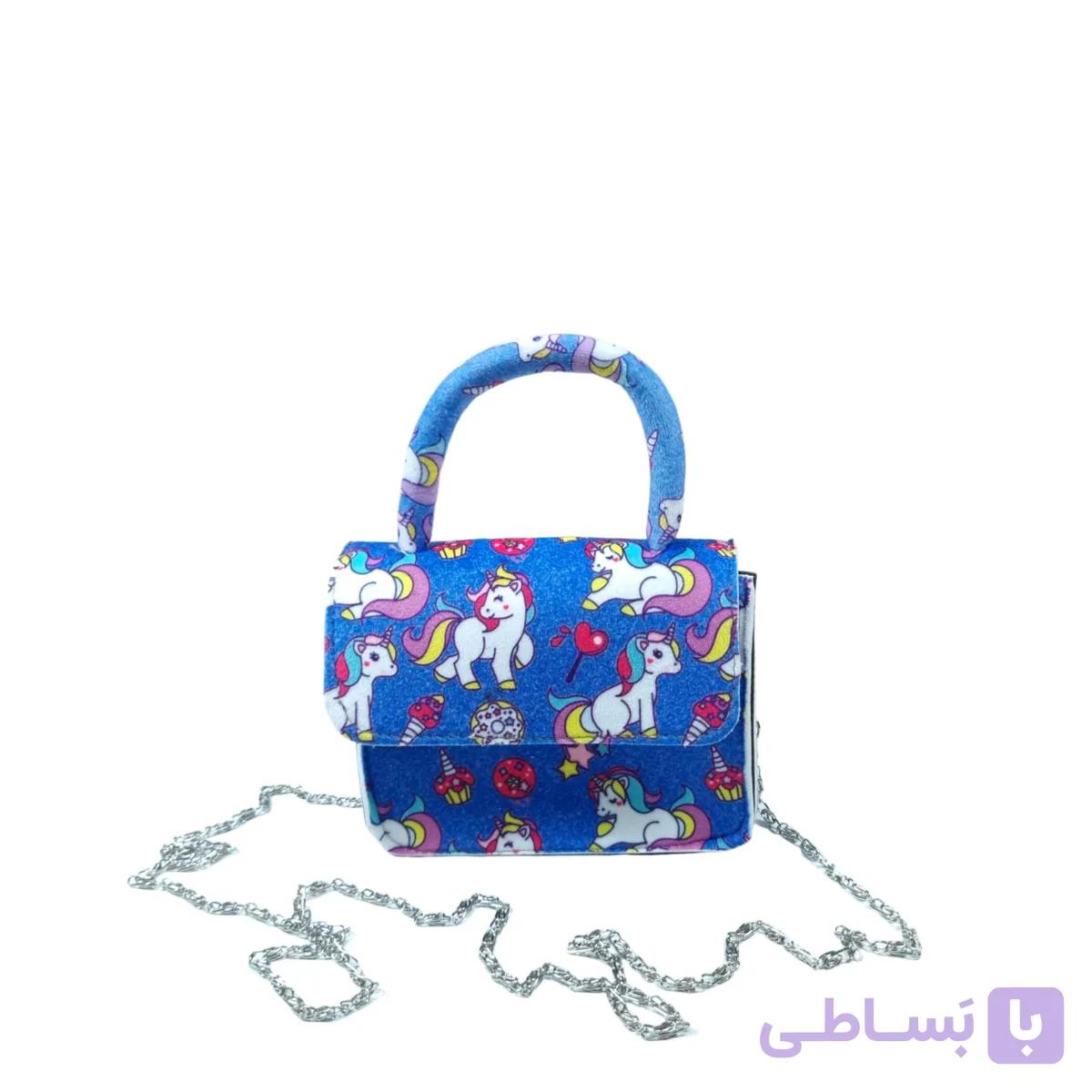 کیف دوشی-زنجیری مخمل ساسویه مدل تینا (کد 573) — تصویر 1