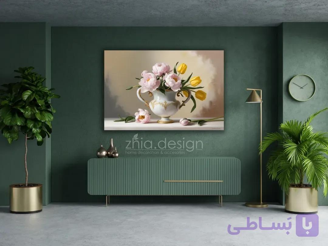 تابلو گلدان گل 2