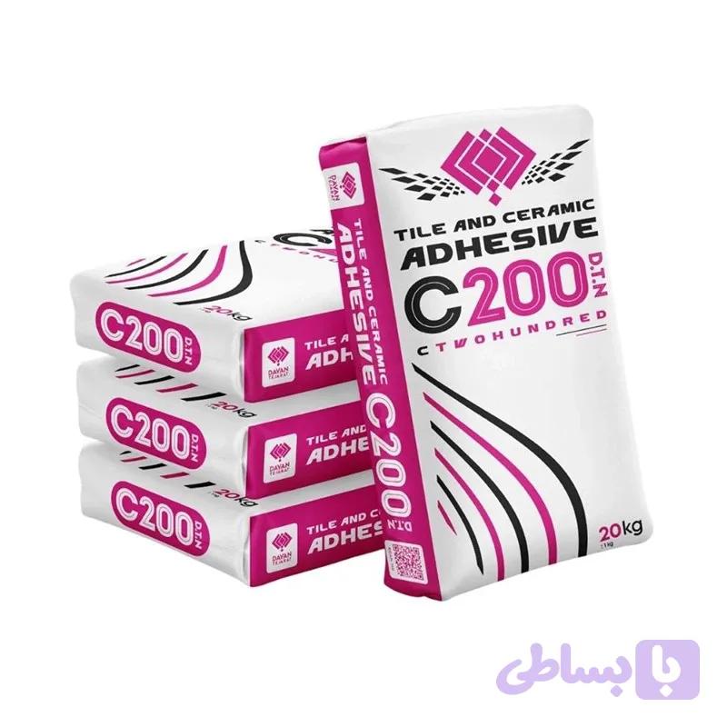 چسب کاشی و سرامیک C200 | سی دویست | 20 کیلوگرم | چسب پودری