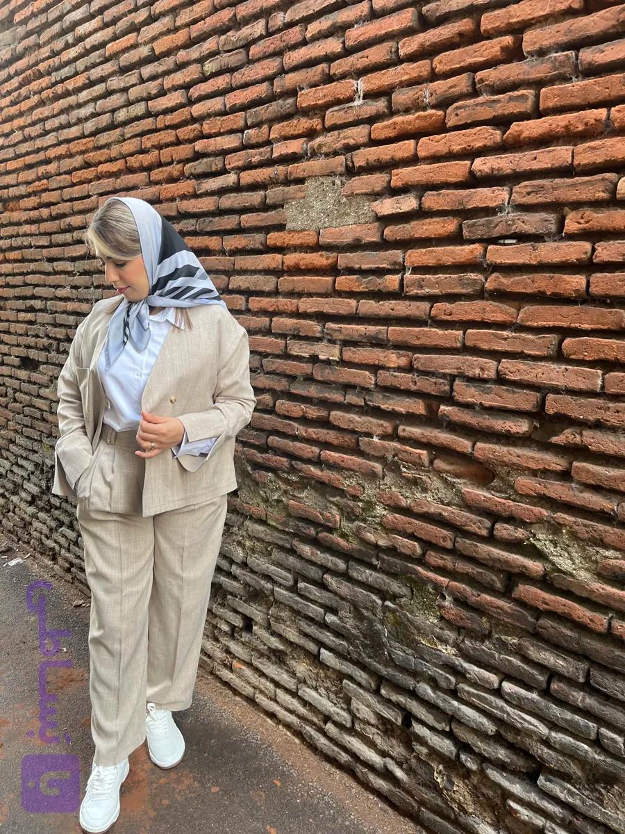 ست کت شلوار زنانه فاستونی mello