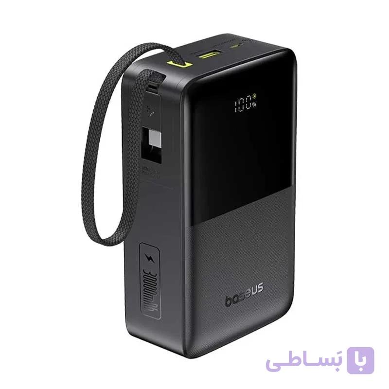 پاوربانک 22 وات بیسوس مدل EnerFill FC51 Bipow 2 Pro ظرفیت 30000 میلی‌آمپرساعت به همراه کابل متصل USB-C — تصویر 1