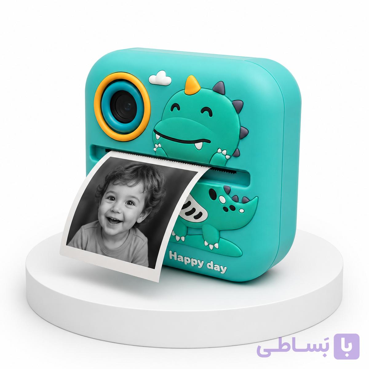 دوربین دیجیتال؛ چاپ فوری سلفی و عکس با قاب سیلیکونی — تصویر 1