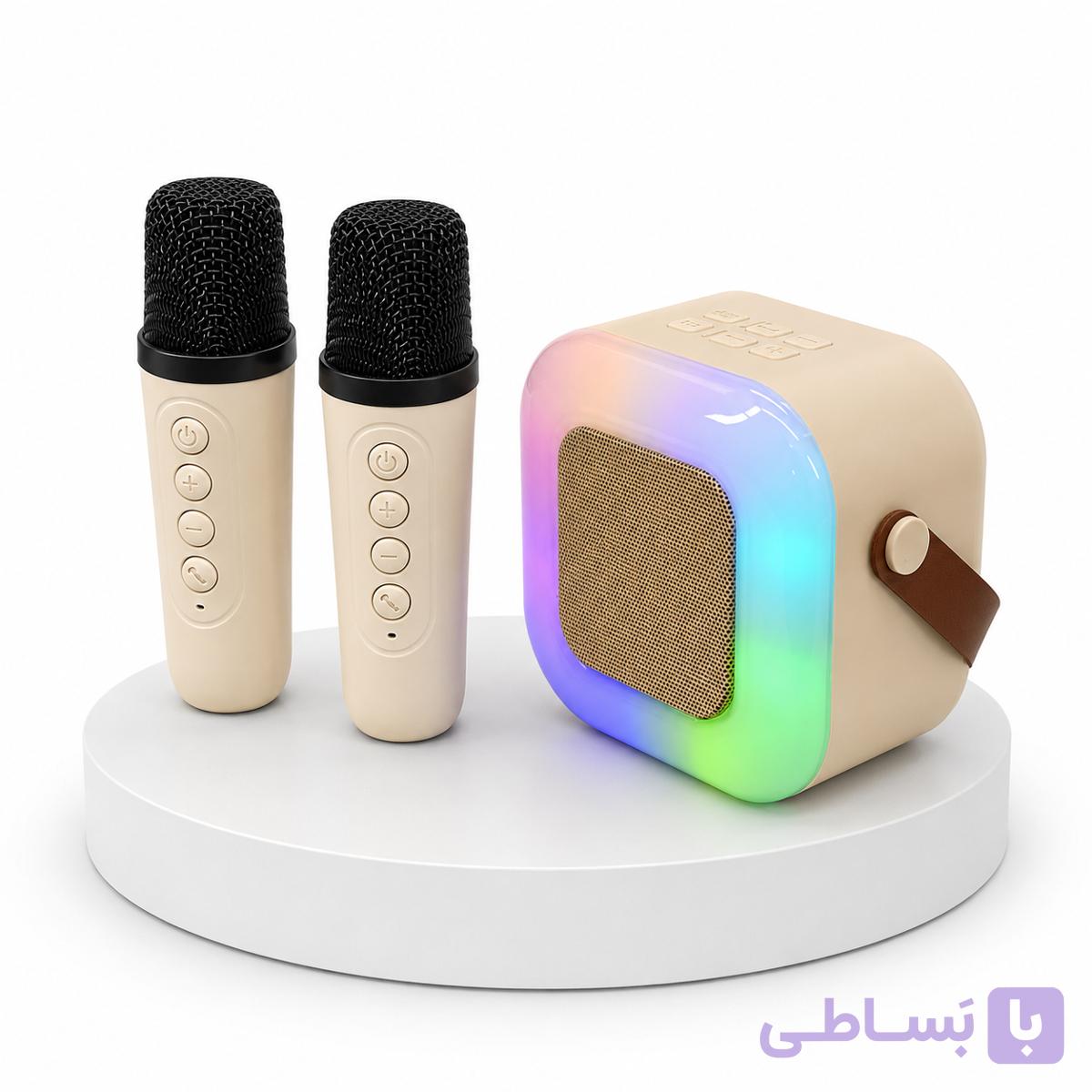 اسپیکرحرفه ای مجهزبه دو میکروفن RGB دار — تصویر 1