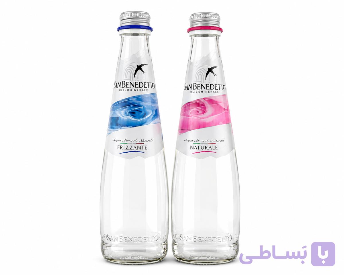 آب معدنیSan Benedetto_دومدل Frizzante؛آب معدنی گازدار طعم نشاط‌بخش/ Naturale؛آب معدنی طبیعی طعم سبک