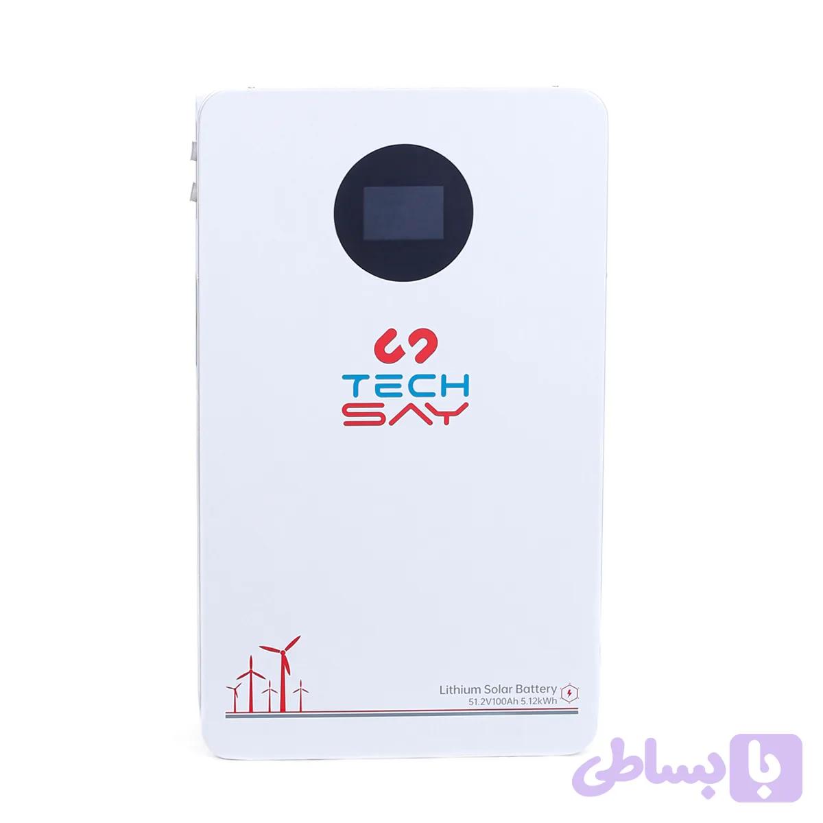باتری خورشیدی لیتیومی 100 آمپر ساعت 51.2 ولت5.1kWh برند TECH SAY — تصویر 1