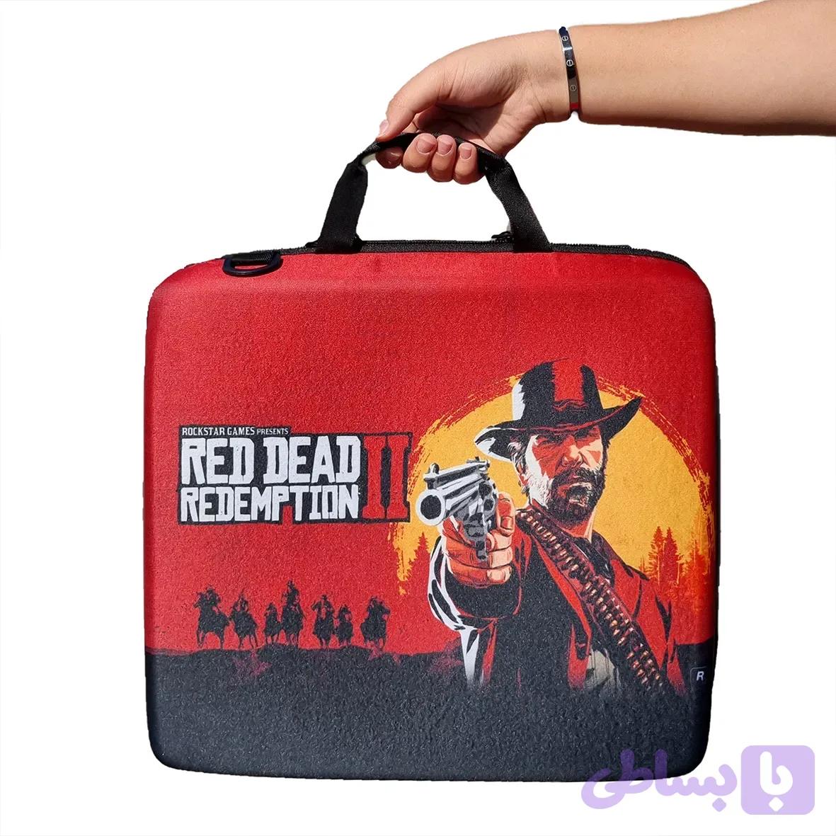 کیف PS4 Slim و PS4 Pro طرح Red Dead Redemption 2 — تصویر 1