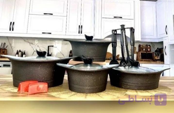 سرویس قابلمه چدن ۸ پارچه برند استار