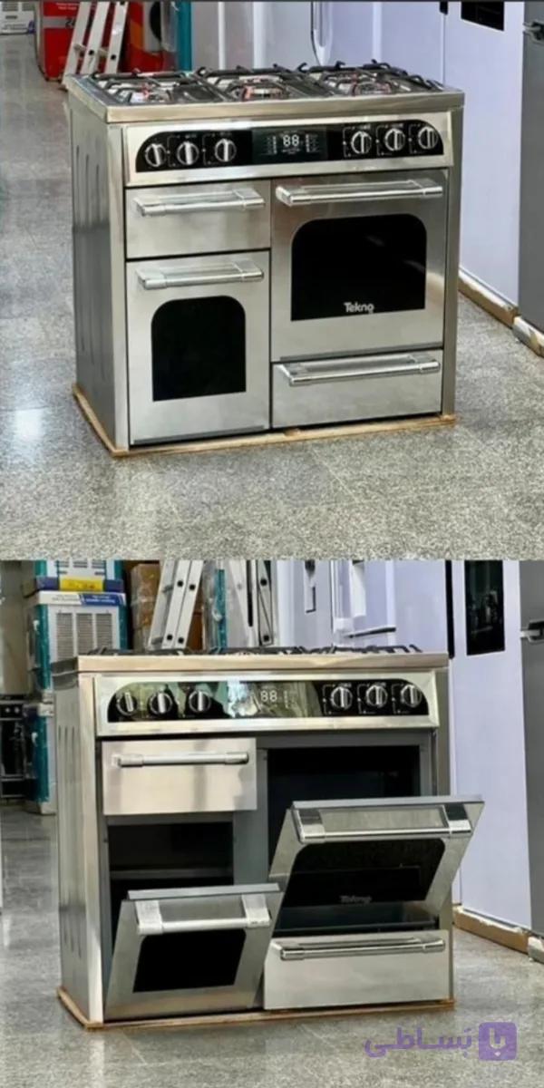 اجاق گاز طرح فر استیل تکنو
