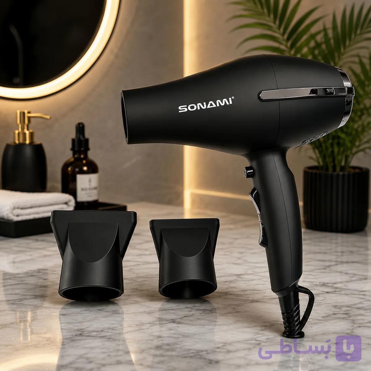 سشوار حرفه‌ای سونامی ژاپن 2200 وات | موتور سنگین فول مس