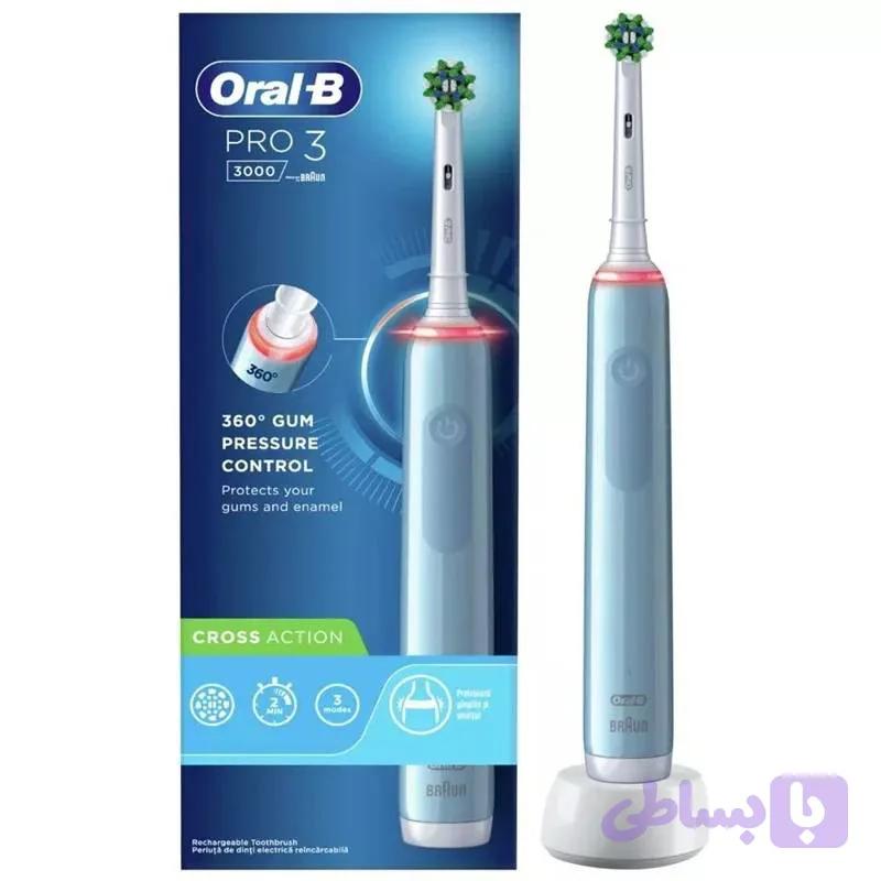 مسواک برقی اورال بی مدل Pro 3 3000 | دارای سنسور فشار