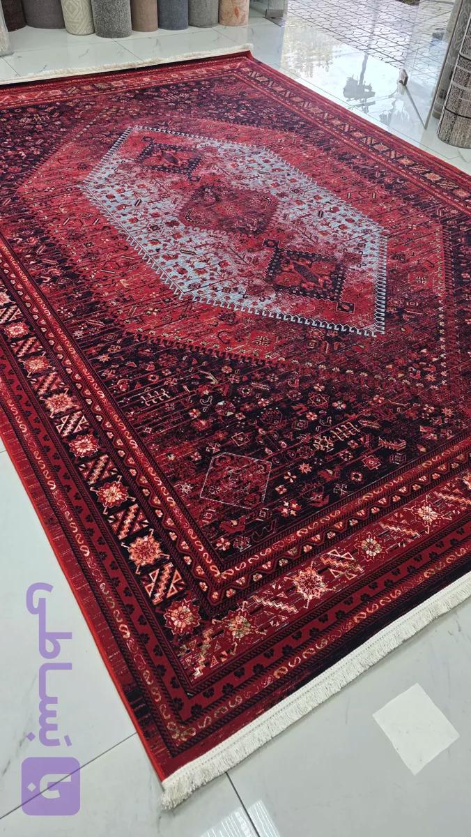 فرش 1200شانه ،قرمز،آرمانی