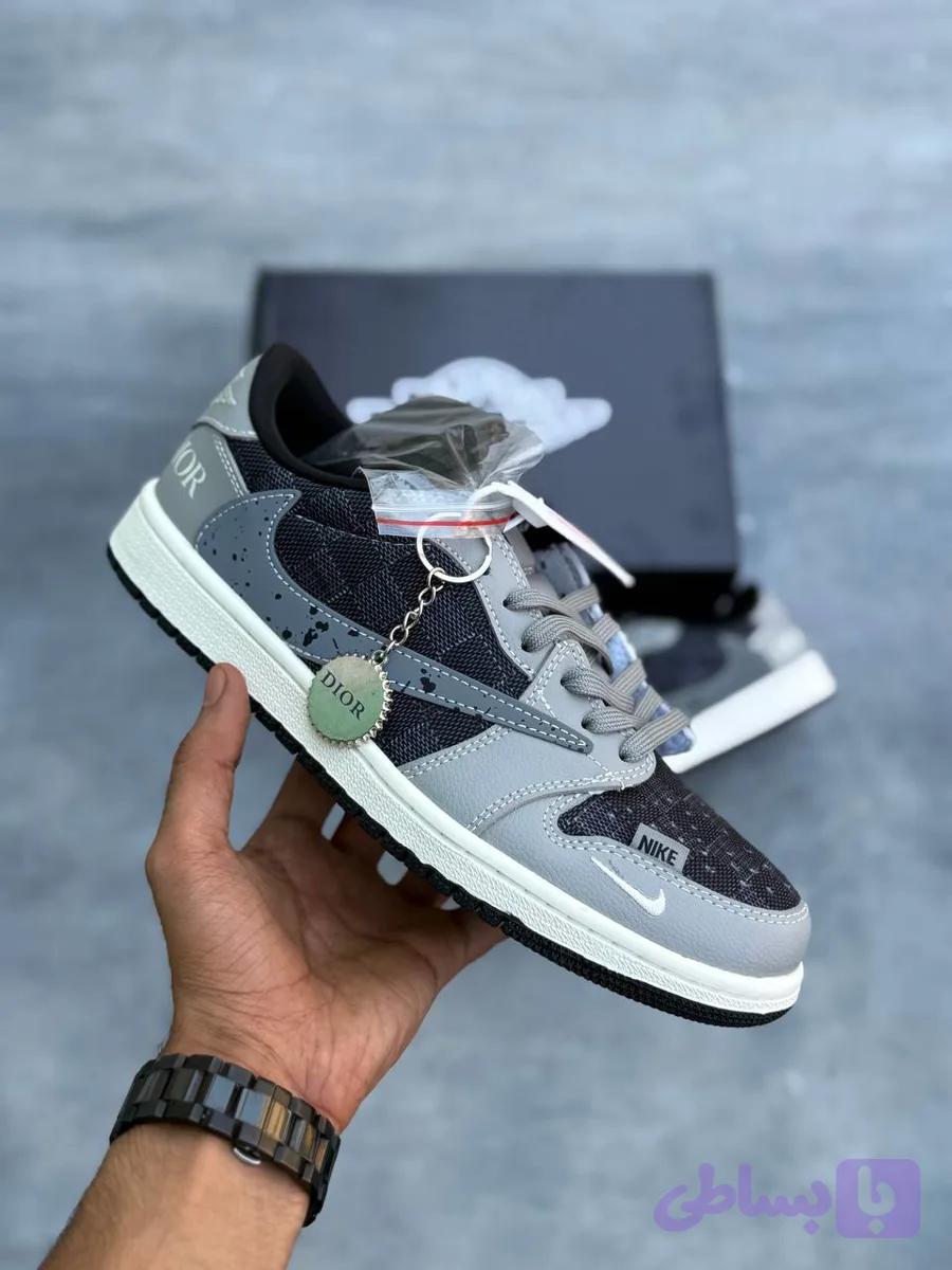 نایک جردن ۱ لو تراویس اسکات دیورد \ Nike Air Jordan 1 Low Travis Scott x Dior کد ۱۳۰