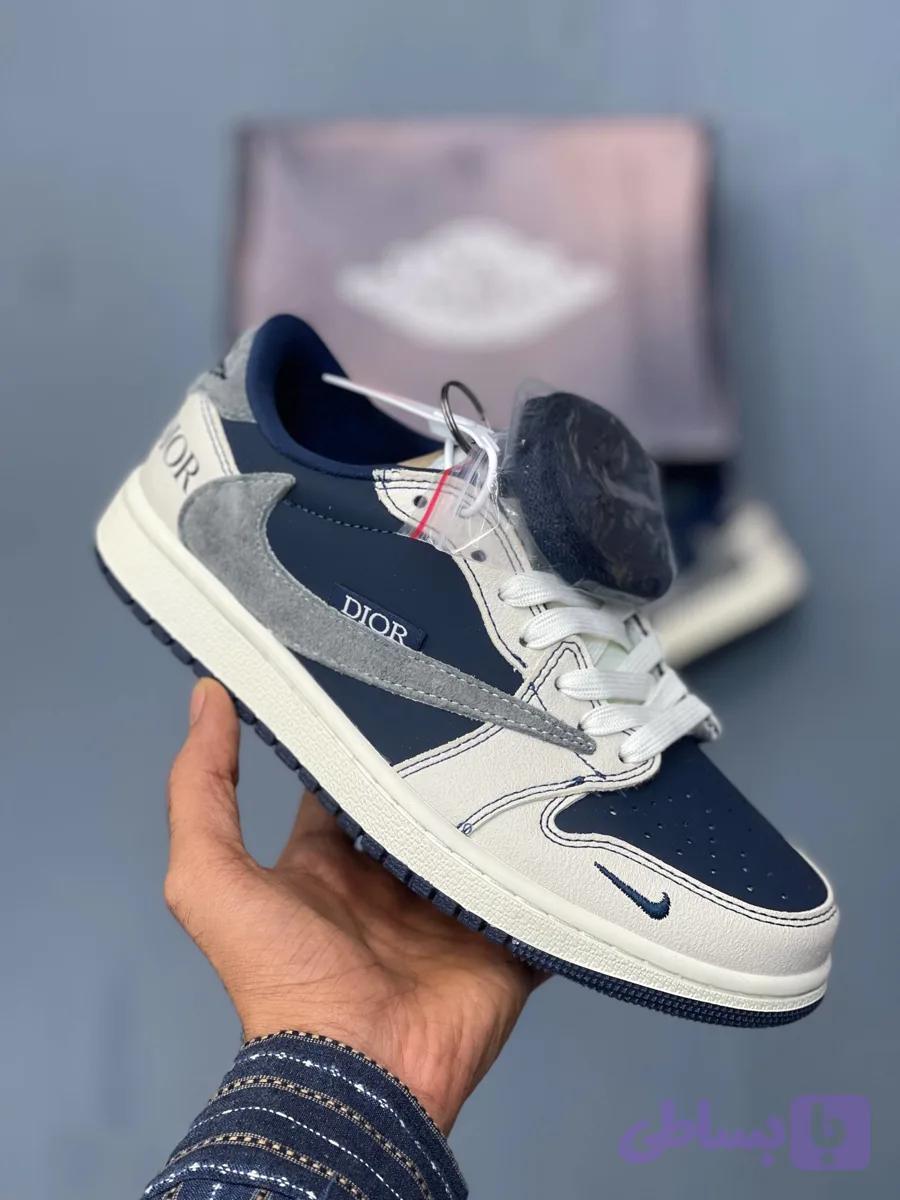 نایک جردن ۱ لو تراویس اسکات دیورد \ Nike Air Jordan 1 Low Travis Scott x Dior کد ۱۳۰