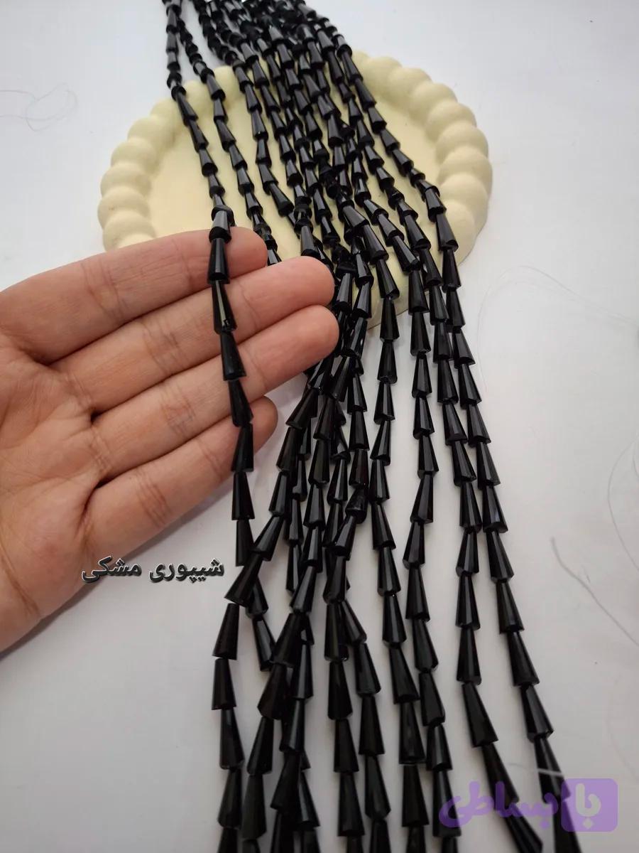 کریستال شیپوری (پافیلی) مشکی سایز 6×12