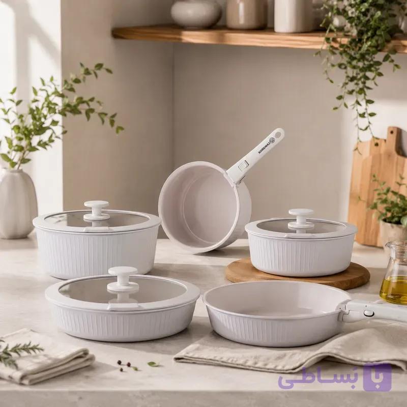 سرویس قابلمه نوا کرکماز مدل A2791 رنگ کرم — تصویر 1