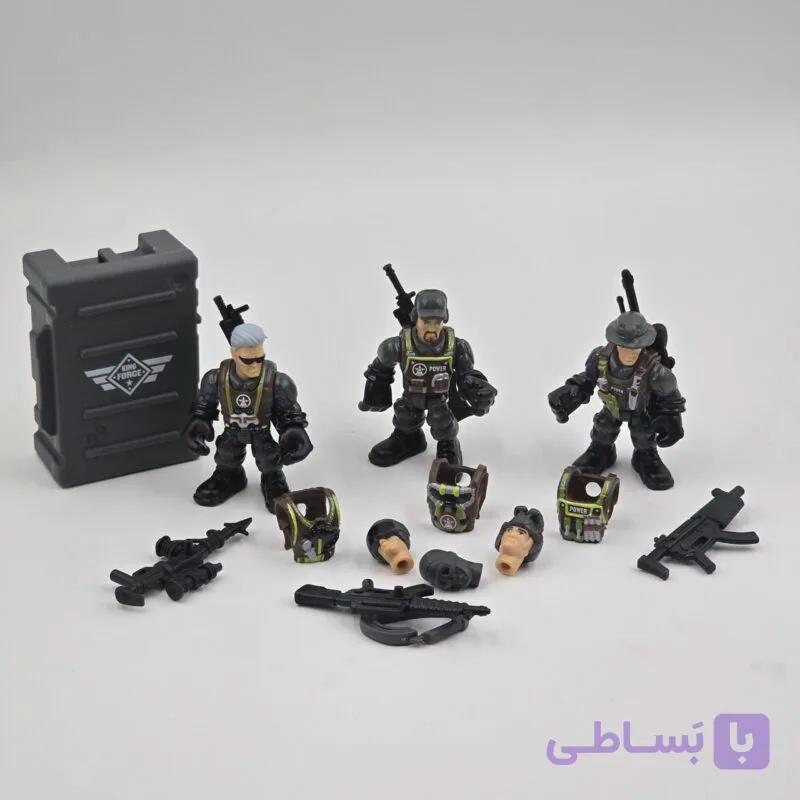 ست اکشن فیگور سربازان عملیات ویژه بلک سی — تصویر 1