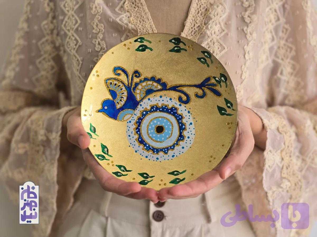 بشقاب شیشه ای ویترای چشم نظر