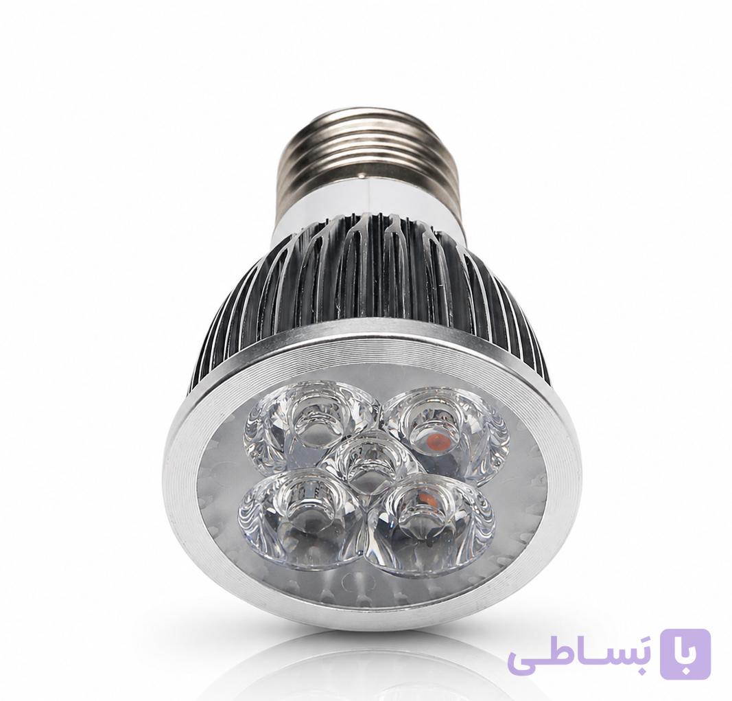 لامپ رشد گیاه LED فول اسپکتروم 5 وات لنزدار | مناسب گیاهان آپارتمانی و گلخانه — تصویر 1