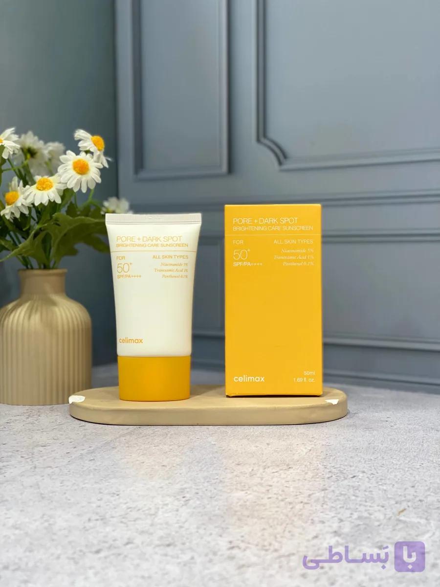 ضدآفتاب ضد لک و منافذ سلماکس Celimax SPF50+ PA++++ حجم ۵۰ میل — تصویر 1