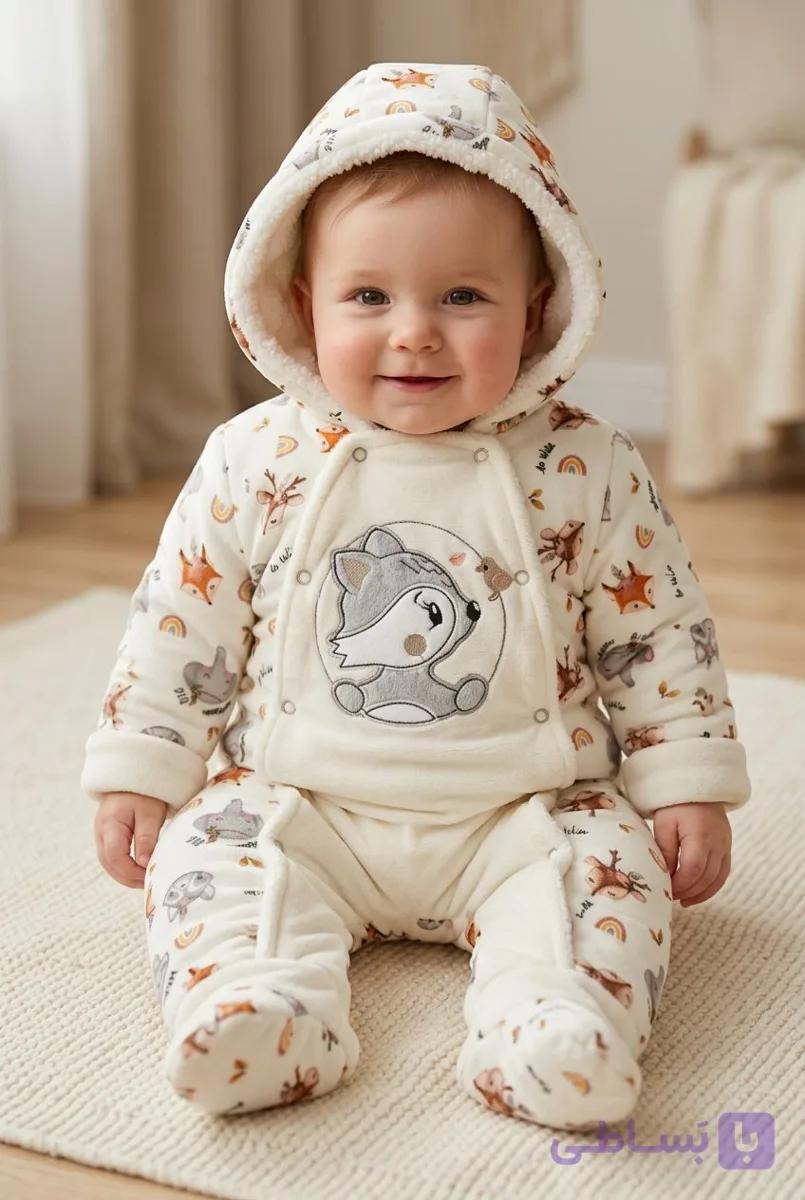 کاپشن سرهمی نوزادی BABY LIFE — تصویر 1