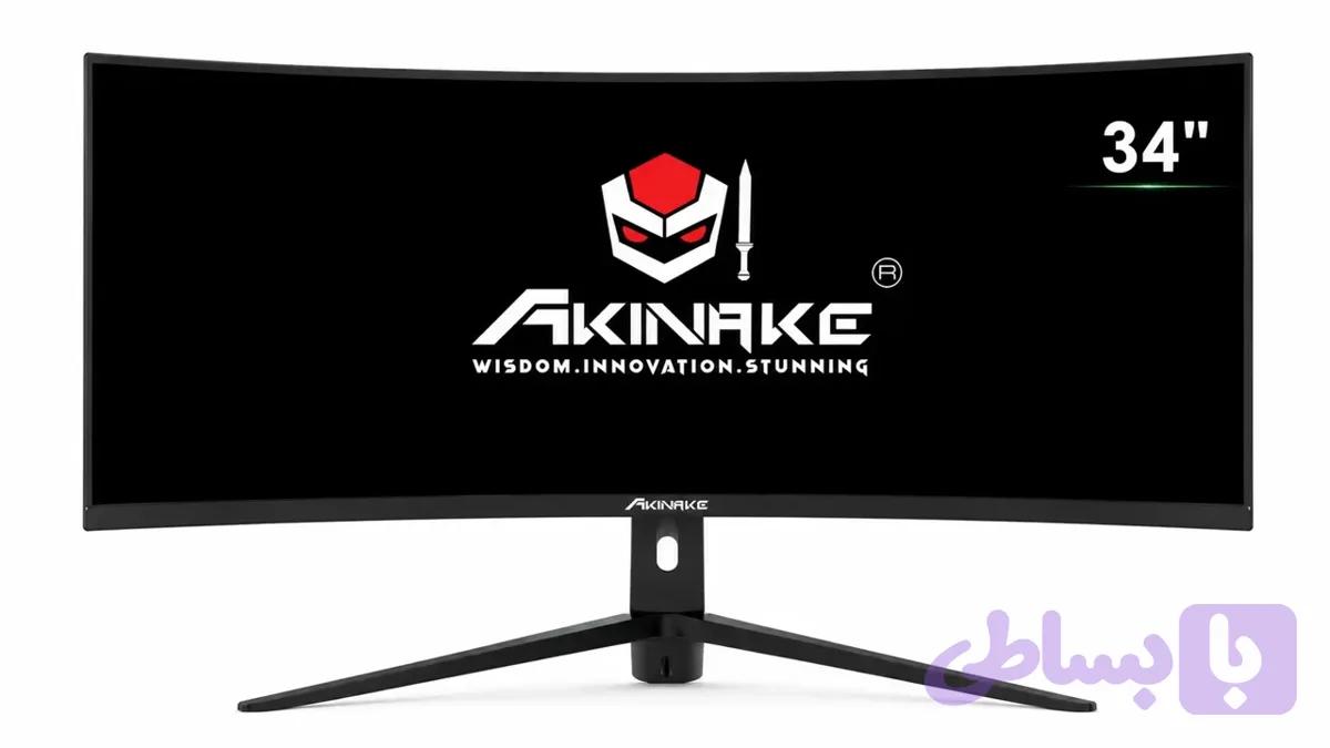 مانیتور گیمینگ 34 اینچ منحنی(خمیده) آکیناکه با رزولوشن 2K مدل AK-G34C180 سری ترمیناتور
