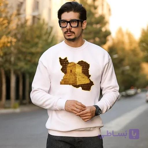 دورس سه نخ پنبه گرم بالا سنگین طرح یوز ایرانی — تصویر 1