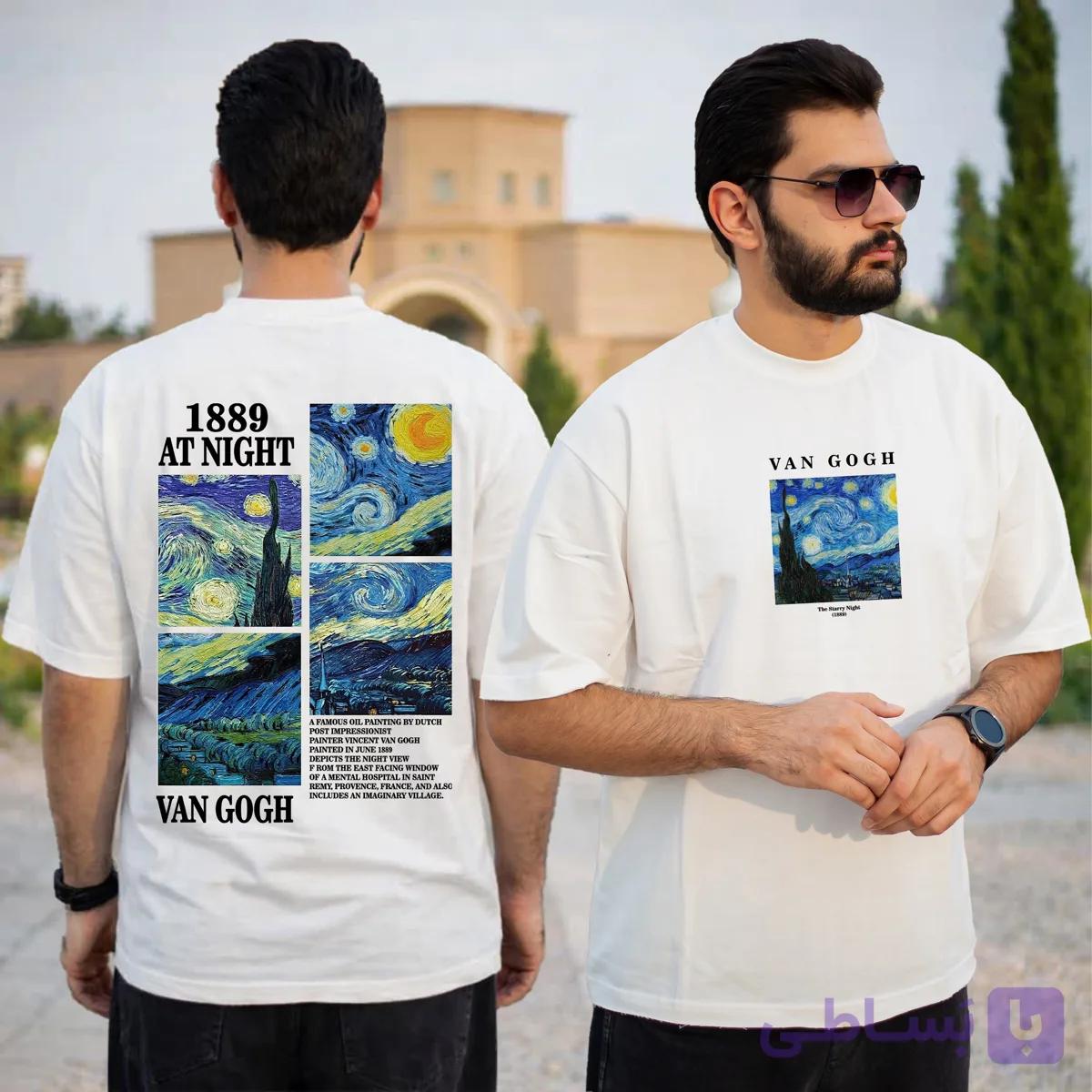 تیشرت طرح شب پرستاره ونگوک — تصویر 1