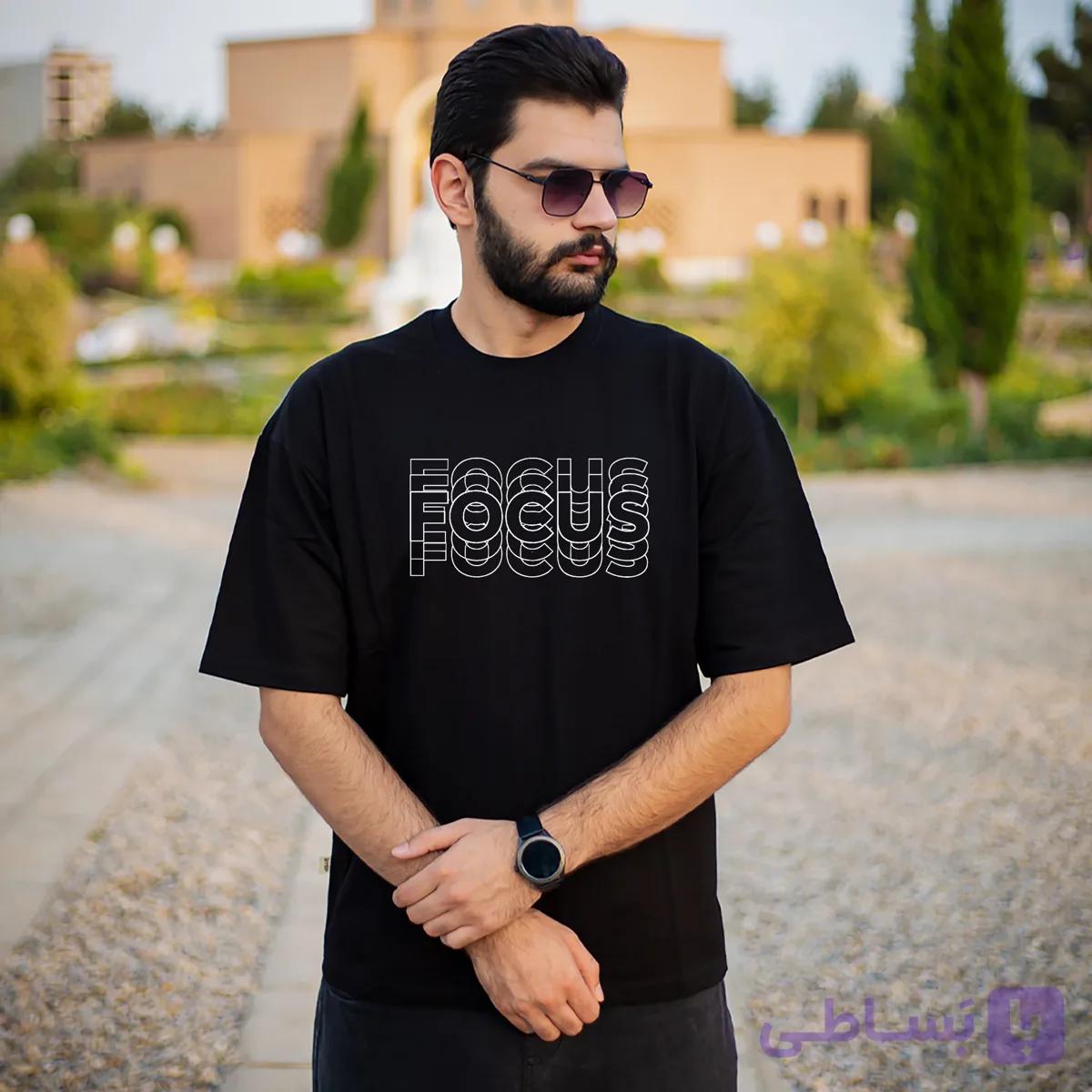 تیشرت طرح تمرکز — تصویر 1